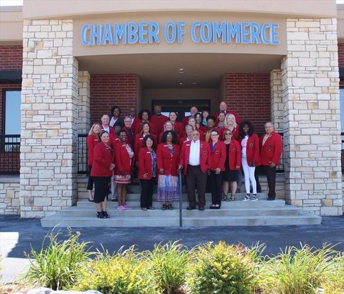 Red Coat gathering for monthly meeting