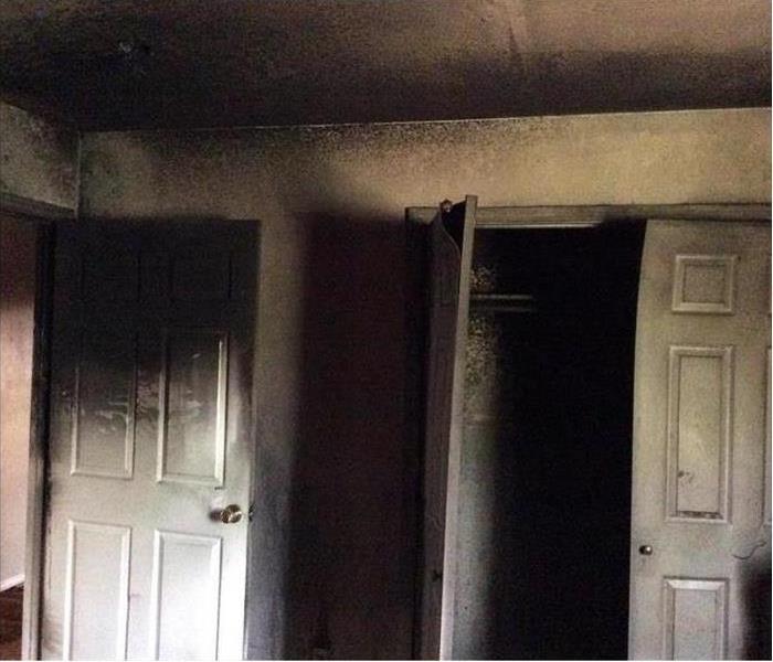 burned bedroom