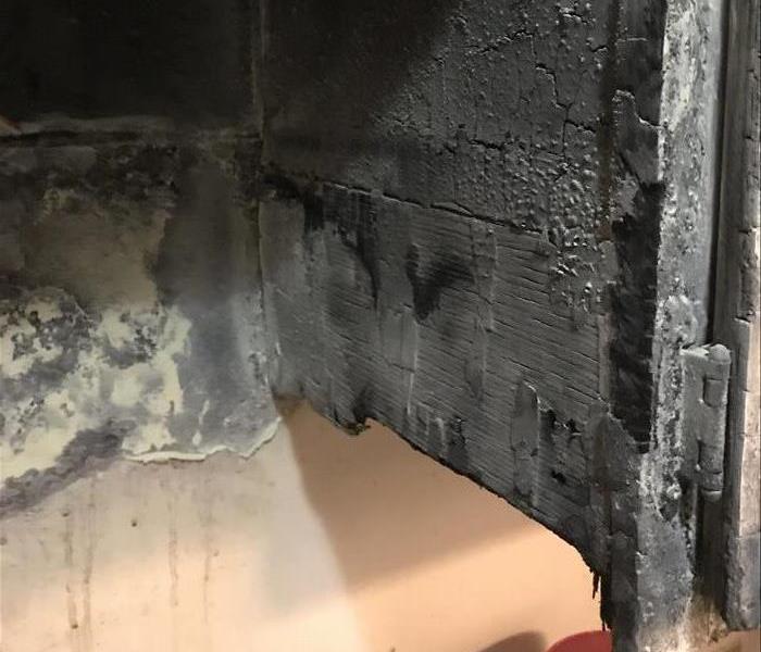 burned kitchen cabinet 